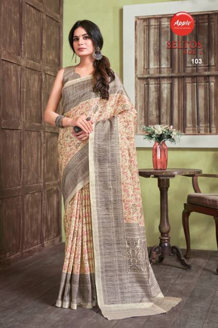 Seltos Vol 1 By Apple Printed Daily Wear Sarees Catalog